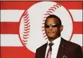  ?? Jim McIsaac / TNS ?? Hall of Famer Rickey Henderson looks on during the 2021 Baseball Hall of Fame induction ceremony in Cooperstow­n, N.Y.