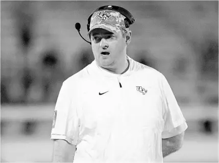  ?? PHELAN M. EBENHACK/AP ?? UCF football coach Josh Heupel believes sports can be a great platform for social reform and change in American society.