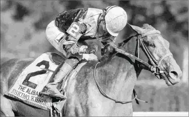  ?? BARBARA D. LIVINGSTON ?? Eskimo Kisses, trained by Kenny McPeek, won the Grade 1 Alabama in her last start on Aug. 18.