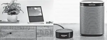  ?? AMAZON/SONOS ?? Sonos has sought to help existing and new customers take part in the growing smart speaker movement fueled by Amazon, Google and Apple.