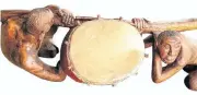 ??  ?? Big noise: Ngoma Lungundu – The Drum of Thunder, made by renowned Venda artist Noria Mabasa, will go under the hammer.