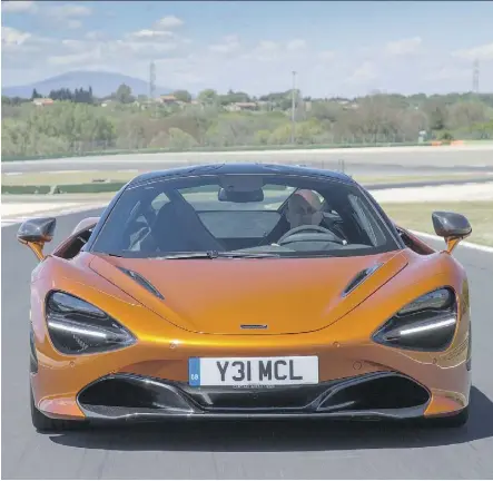  ?? McLAREN ?? David Booth got behind the wheel of the 2018 McLaren 720S, which starts at $312,500.