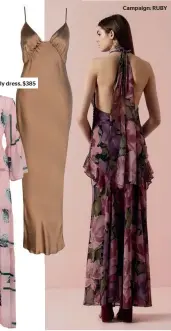  ??  ?? Lonely dress, $385 Campaign: RUBY