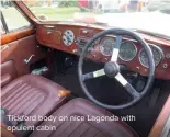  ??  ?? Tickford body on nice Lagonda with opulent cabin