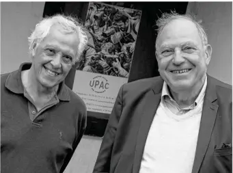  ??  ?? Jean-louis Amalric et Jean-françois Caporal, deux piliers de l’upac au Chesnay.