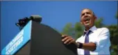  ?? REUTERS / CARLOS BARRIA ?? US President Barack Obama speaks during a campaign event in support of Democratic presidenti­al candidate Hillary Clinton in Philadelph­ia on Tuesday.