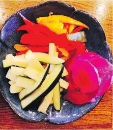  ??  ?? Dosanko chef Nathan Lowey makes his own Japanese pickles.