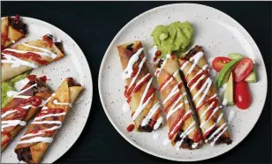  ?? Photo for The Washington Post by Deb Lindsey; Food styling for The Washington Post by Bonnie S. Benwick ?? Black Bean Taquitos