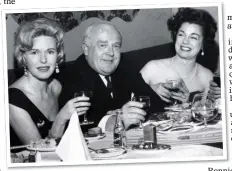  ??  ?? ROGUISH: The author’s father Ronnie Cornwell entertains lady friends