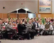  ??  ?? A crowd listens during the 11th annual Women Who Care Share fundraiser on Dec. 6.