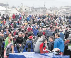  ??  ?? Great buzz: The 1,500 inhabitant­s of the North West 200 paddock have taken up residence for another year of racing action