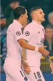  ??  ?? Eroe Di Maria e Icardi, 26 anni