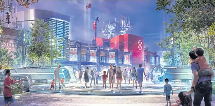  ?? MARVEL VIA THE NEW YORK TIMES ?? Spider-Man will be a centrepiec­e of a new Marvel-themed ride at the Disneyland Resort.