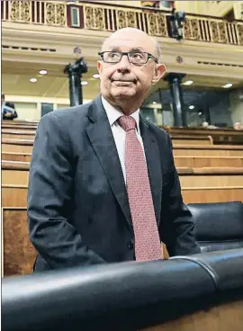  ?? EMILIA GUTIÉRREZ ?? Cristóbal Montoro, exministre d’Hisenda