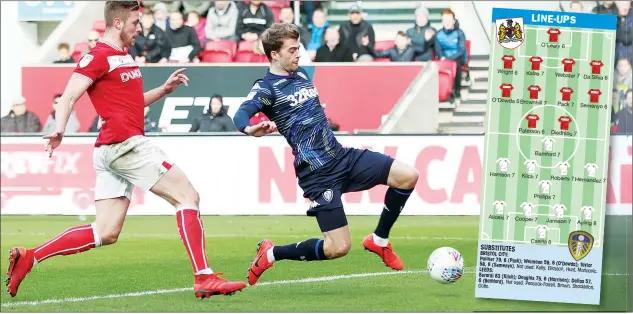  ?? PICTURE: PA Images ?? DECIDER: Leeds United’s Patrick Bamford scores the only goal