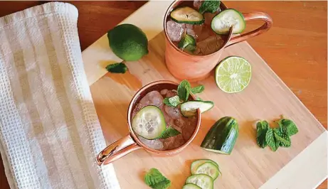  ?? Moscow Copper Co. ?? Cucumber Mule is a variation of a Moscow Mule made with cucumber, vodka and ginger beer.