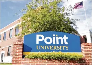  ?? COURTESY ?? In the lawsuit, a former Point University grad student said some officials at the Christian university were more concerned with why she had allowed Black men to spend the night in her apartment, which said she did because she was worried they weren’t sober enough to drive home, than the alleged sexual assault. She also said Point did not interview key witnesses.