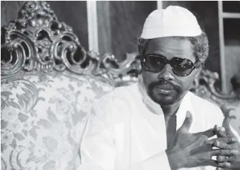  ??  ?? Chadian president Hissène Habré, N’Djamena, August 1983