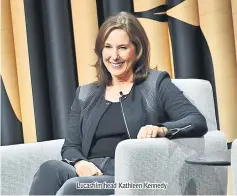  ??  ?? Lucasfilm head Kathleen Kennedy