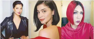  ??  ?? From left: Angel Locsin, Anne Curtis and Vice Ganda