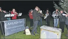  ?? 01_A49santa26 ?? Arran Brass Band perform at the lighting of the community Christmas tree.