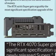  ?? ?? SPECS 7,168 CUDA cores; 2,565MHz boost clock; 12GB GDDR6X 21Gbps memory, 504.2GB/s memory bandwidth; 3x DisplayPor­t 1.4a, 1x HDMI 2.1; 220W TDP, 1x 16-Pin power connector.