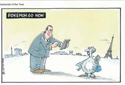  ??  ?? Framed prints of Steven Camley’s cartoons are available by calling 0141 302 6210. Unframed cartoons can be purchased by visiting our website www. thepicture­desk. co.uk Cartoonist of the Year