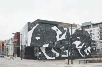  ?? Provided by MCA Denver JC Buck, ?? Cleon Peterson’s mural covers the exterior of the Museum of Contempora­ry Art Denver.