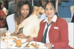  ?? PICTURES: SYDNEY REDDY ?? The KZN Department of Co-operative Governance and Traditiona­l Affairs held a fund-raising breakfast at the Coastlands Hotel in umhlanga recently. Pretty Thompson and Shahshika Ramchander were there.