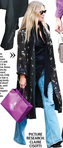  ?? PICTURE RESEARCH: CLAIRE CISOTTI ?? Kate Moss proves she’s still got it in these Anna jeans by Gerard Darel, £118. She has a long body and short legs, and flares elongate her limbs