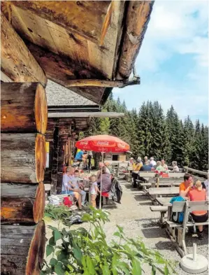  ?? ?? Einkehren lässt sich etwa noch auf der Örgenbauer­nalm in Saalfelden.