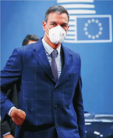  ?? REUTERS ?? El presidente del Gobierno, Pedro Sánchez, ayer en Bruselas