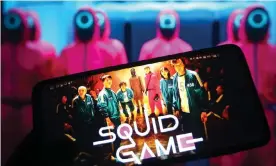  ?? Photograph: Pavlo Gonchar/SOPA Images/Rex/Shuttersto­ck ?? The South Korean drama Squid Game has become a global sensation for Netflix.