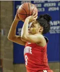  ?? JAMES CRISP / ASSOCIATED PRESS FILE ?? Ohio State’s Kelsey Mitchell — who scored 37 points, including six in overtime, Saturday night against Stanford — was named MVP of the Play4Kay Shootout in Las Vegas.