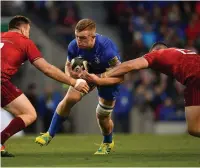  ?? RAMSEY CARDY/ SPORTSFILE ?? Dan Leavy has become a front-line player for Leinster in a relatively short space of time and impressed once again last weekend.