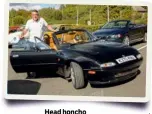  ?? ?? Head honcho Andrew Evanson and his MX-5.