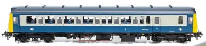  ??  ?? Finished in BR blue and grey livery, No. W55025 can simply be renumbered to model a different Class 121 from the 1980s. The simple design and assembly of the model makes conversion to a department­al unit straightfo­rward too.