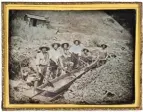  ??  ?? California gold miners with long tom, about 1850, Daguerreot­ype, quarter plate,
3¼ x 4¼”. The Nelson-atkins Museum of Art, Kansas City, Missouri. Gift of Hallmark Cards Inc., 2005.27.116.