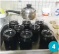  ?? ?? ONE-MAN GUAVA JELLY FACTORY – Teddy Lacson with wife Marivic Lopez Lacson (left photo); The four stages of cooking guava jelly — simmering the native fruit, straining the juice, boiling and ‘reading the bubbles’, and bottling the good taste. The native guava (top photo), and the bottled jelly.