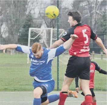  ??  ?? Chris Hansford (5) is back for Netherton United this weekend.