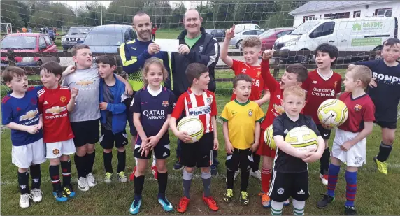  ??  ?? Meade Potato Company have committed to a 5 year sponsorshi­p deal with Newtown United Football Club who are celebratin­g their 40th Anniversar­y this year. Based in Woodtown, Drumconrat­h, County Meath, the club has grown from having one team on a...