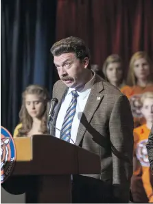  ?? HBO ?? Danny McBride stars in Vice Principals, which returns for a second season on Sunday. The actor relishes the show’s unpredicta­bility and its reluctance to conform to expectatio­ns imposed by genre or formula.