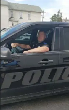  ?? SUBMITTED PHOTO ?? Lower Chichester Patrolman Tim McBride is being credited with thwarting a rape attempt when he responded to a woman’s cries for help.