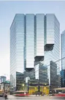  ??  ?? The energy performanc­e of the 200 King Street West property in Toronto, managed by Bentall Kennedy, places it in the top six per cent of energy-efficient buildings in North America. SUPPLIED