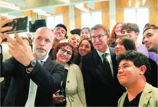  ?? DAVID MUDARRA ?? Alberto Núñez Feijóo, ayer, en un acto en Buenos Aires