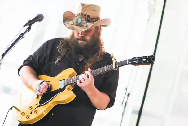  ?? Charles Sykes / Invision ?? Chris Stapleton, shown here on The “Today” show in July, will play Shoreline Amphitheat­re on Sept. 1.