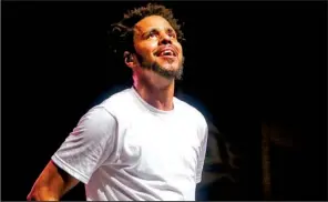 ??  ?? J. Cole stops at the Metroplex in Little Rock on his 4 Your Eyez Only World Tour on June 9.