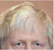  ?? FOTO: AFP ?? Vor oder nach dem Genuss des Pfirsichsa­fts? Die Haare von Boris Johnson sind unveränder­t.