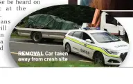  ?? ?? REMOVAL Car taken away from crash site