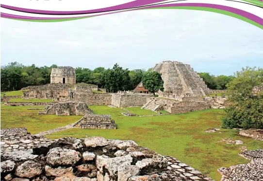  ??  ?? Not as well known as Chichen Itza, the pre-Columbian site of Mayapan is awe-inspiring in its own right. Once home to perhaps 14,000 people, it was abandoned centuries ago.